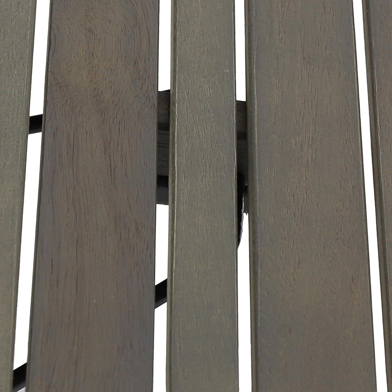 Kyoto Acacia Wood Folding Side Table: Compact, Water-Resistant Patio Furniture - Christopher Knight Home