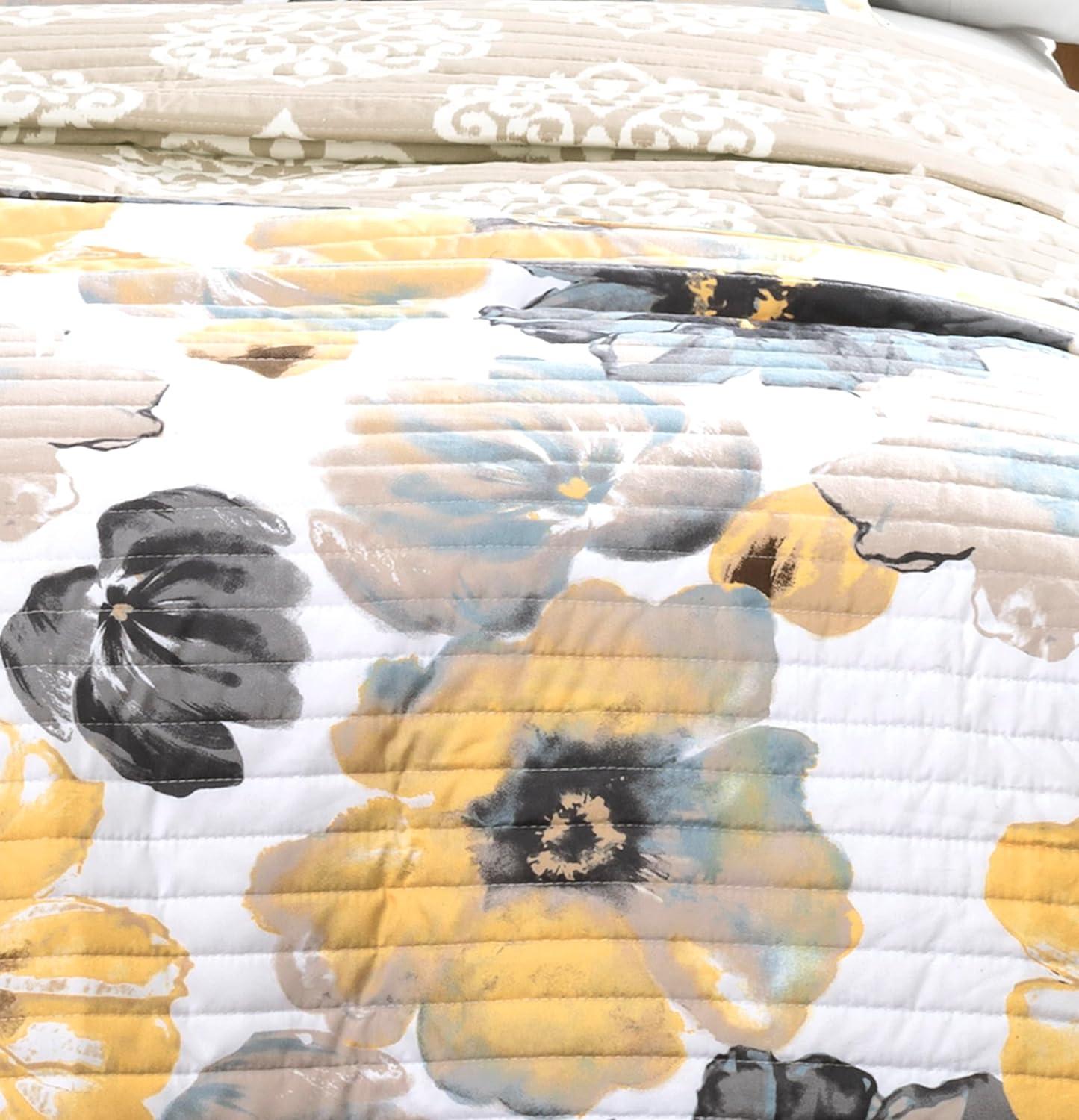 Lush Decor Leah Reversible Quilt Set