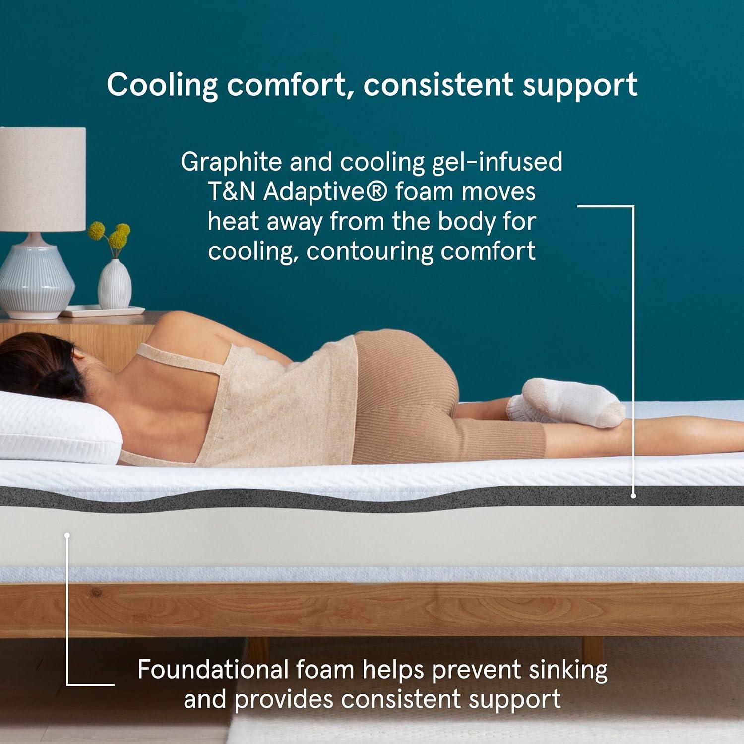 Twin Firm Gel Memory Foam Mattress with Cooling Technology