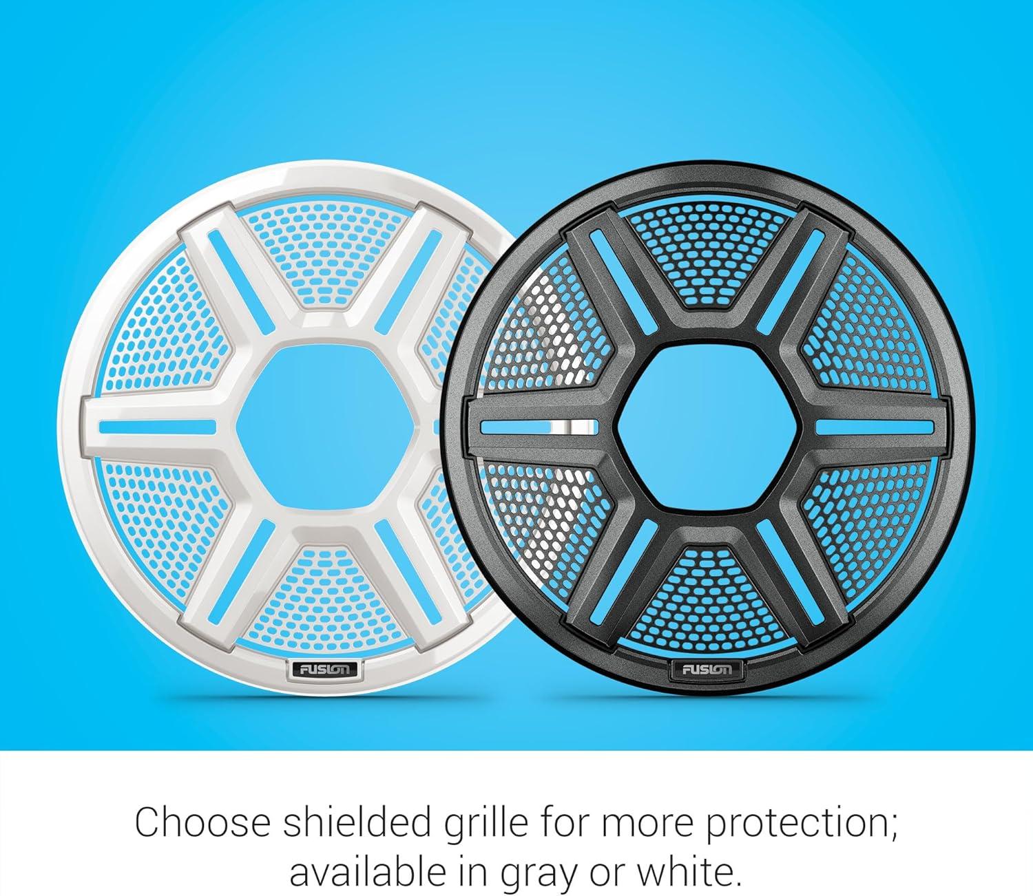 Garmin Fusion Apollo AP-FL65SPW 6.5" LED Marine Speakers Sport Grills, White, Pair