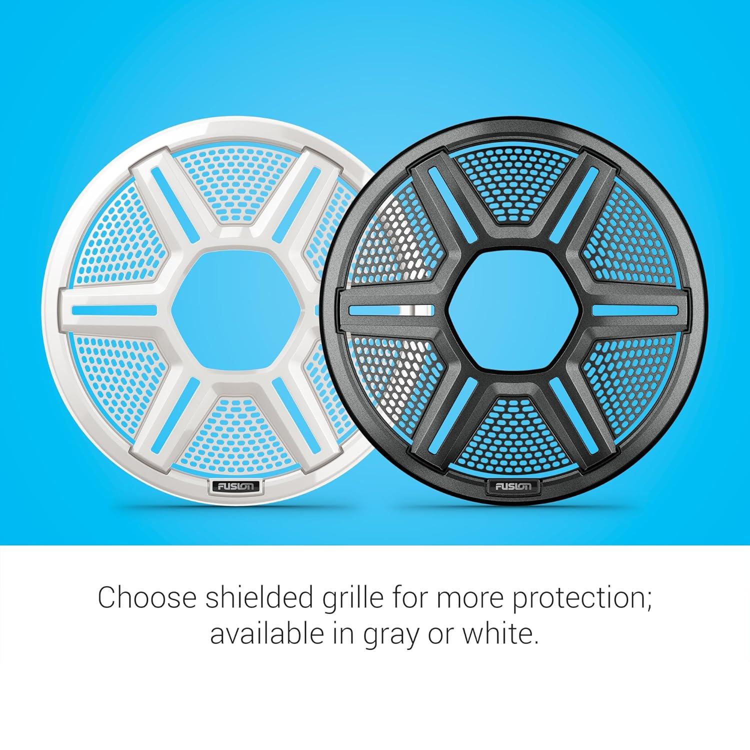 Garmin Fusion Apollo AP-FL65SPW 6.5" LED Marine Speakers Sport Grills, White, Pair