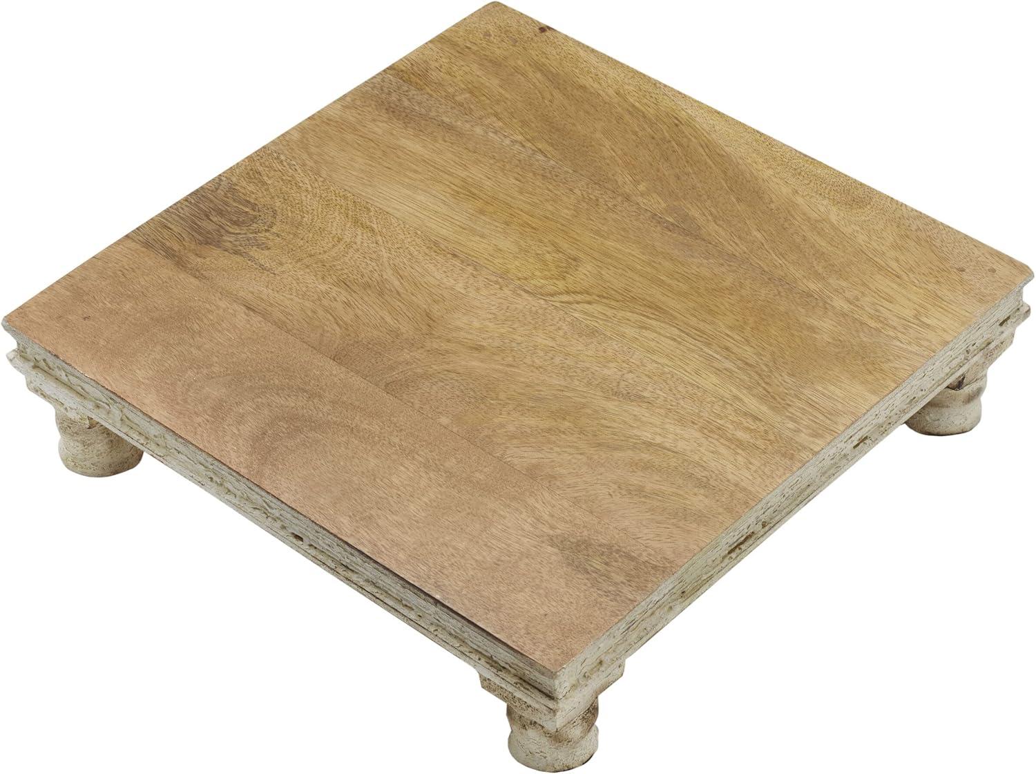 Fitz and Floyd Fitz and Floyd Austin Craft Raised Mango Wood Serving Board, 12-Inch