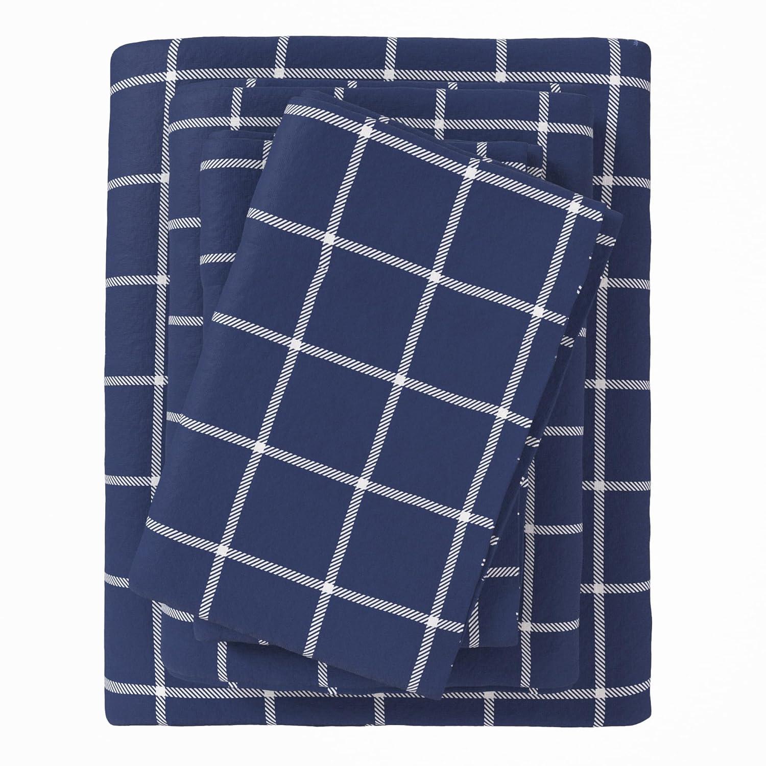 FreshFolds 100% Cotton Cozy Solid Flannel Sheet Set