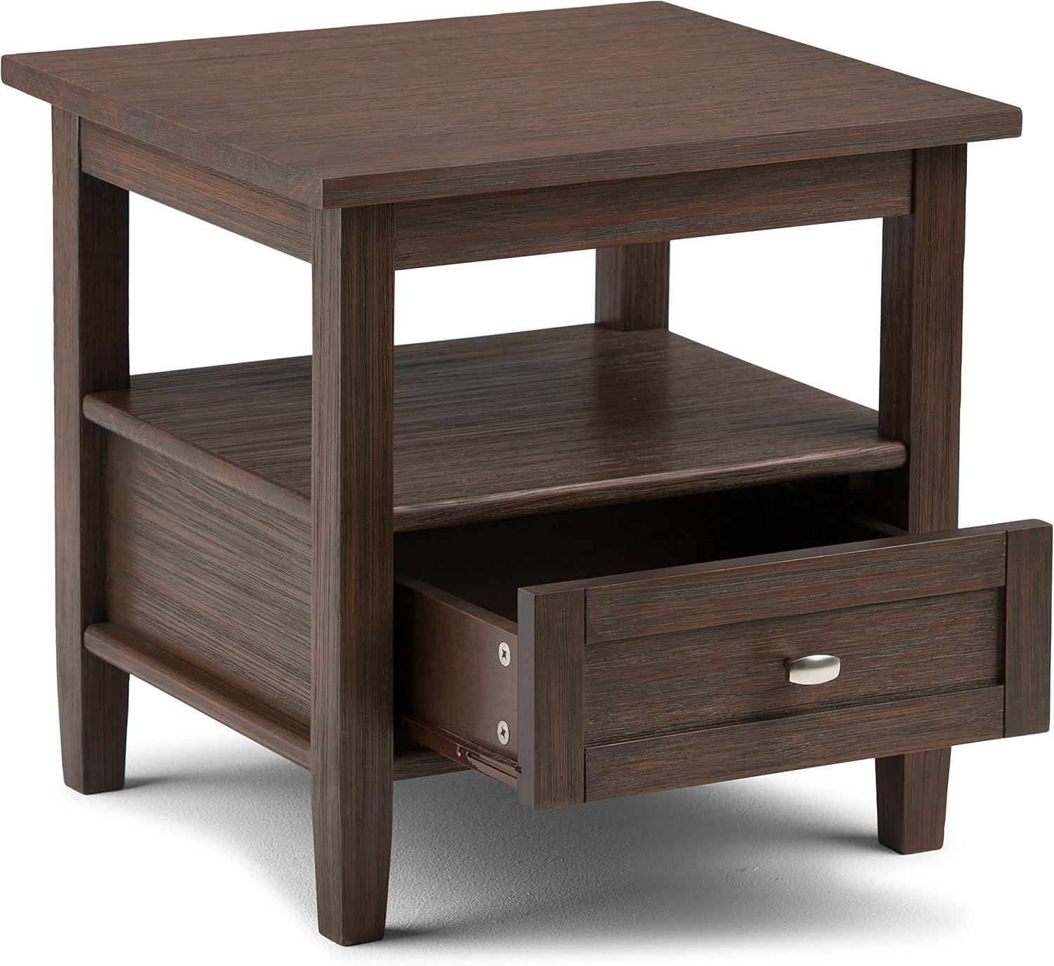 Nortonville Solid Wood End Table with Storage