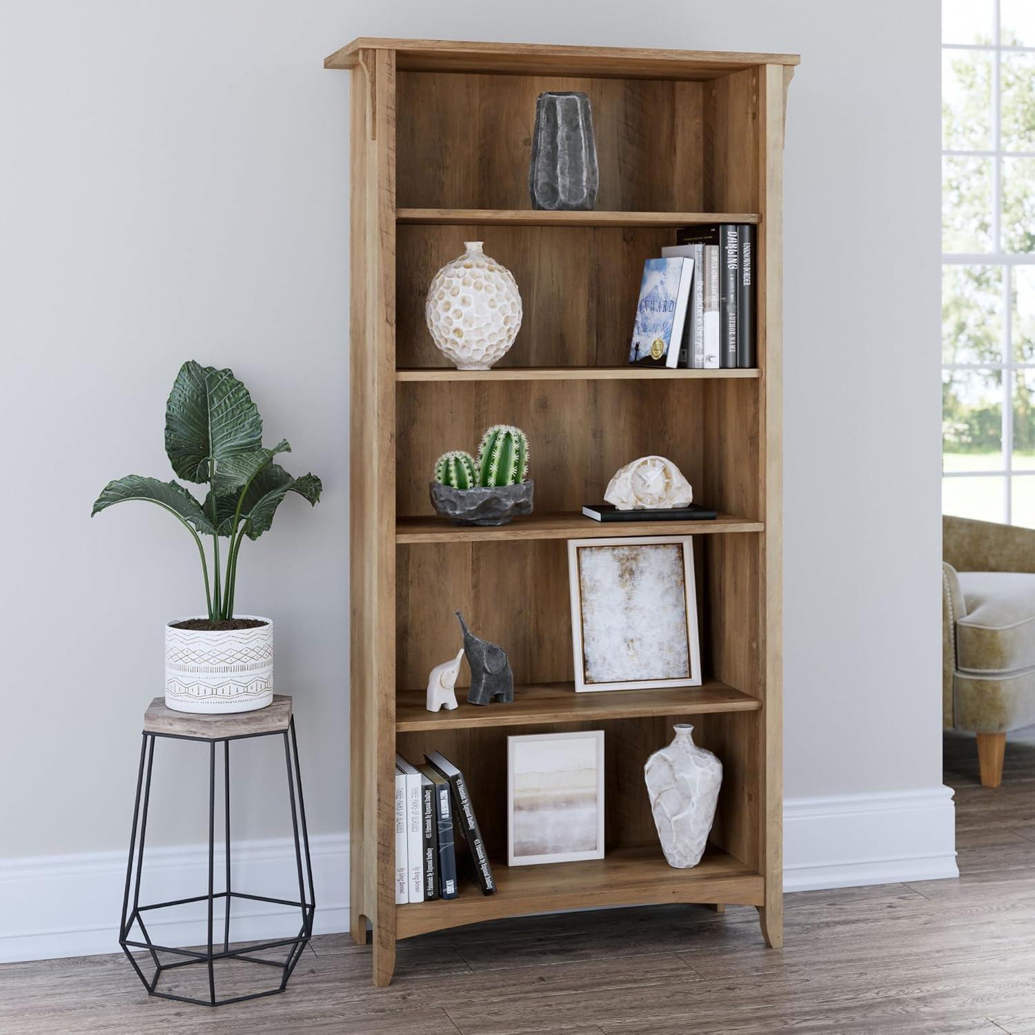 Red Barrel Studio® Khadesha 5 Shelf 63" Standard Bookcase
