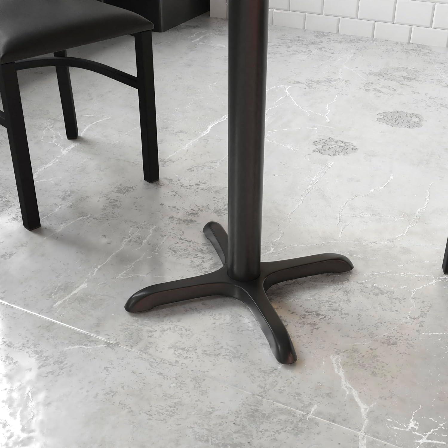 Flash Furniture Beverly Restaurant Table X-Base with 3" Dia. Table Height Column