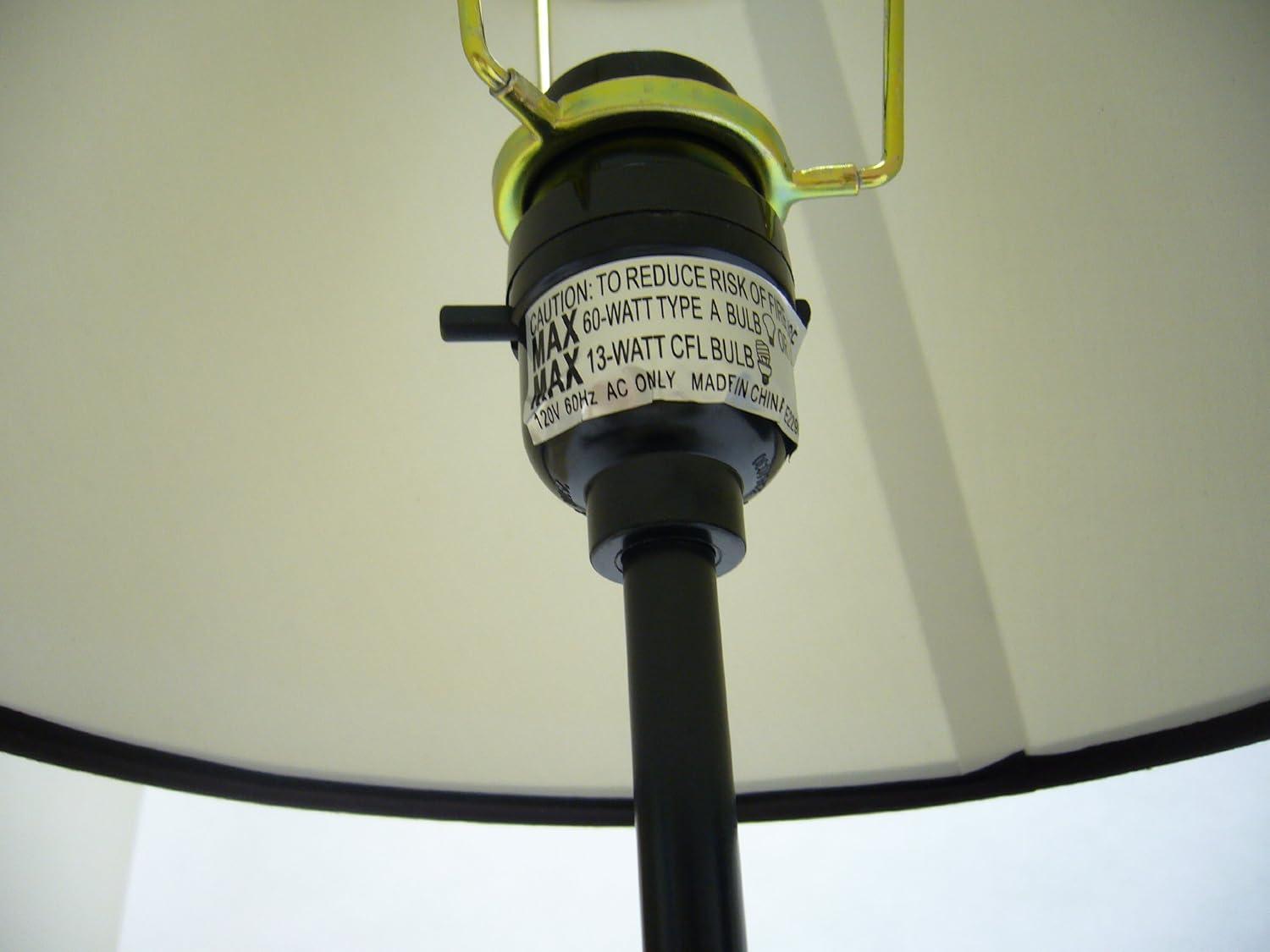 Brown Poly Resin Baseball Table Lamp with White Shade