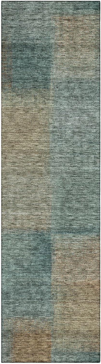 Addison Rugs Machine Washable Indoor/ Outdoor Chantille Ombre Rug Teal - 2'3" x 7'6"