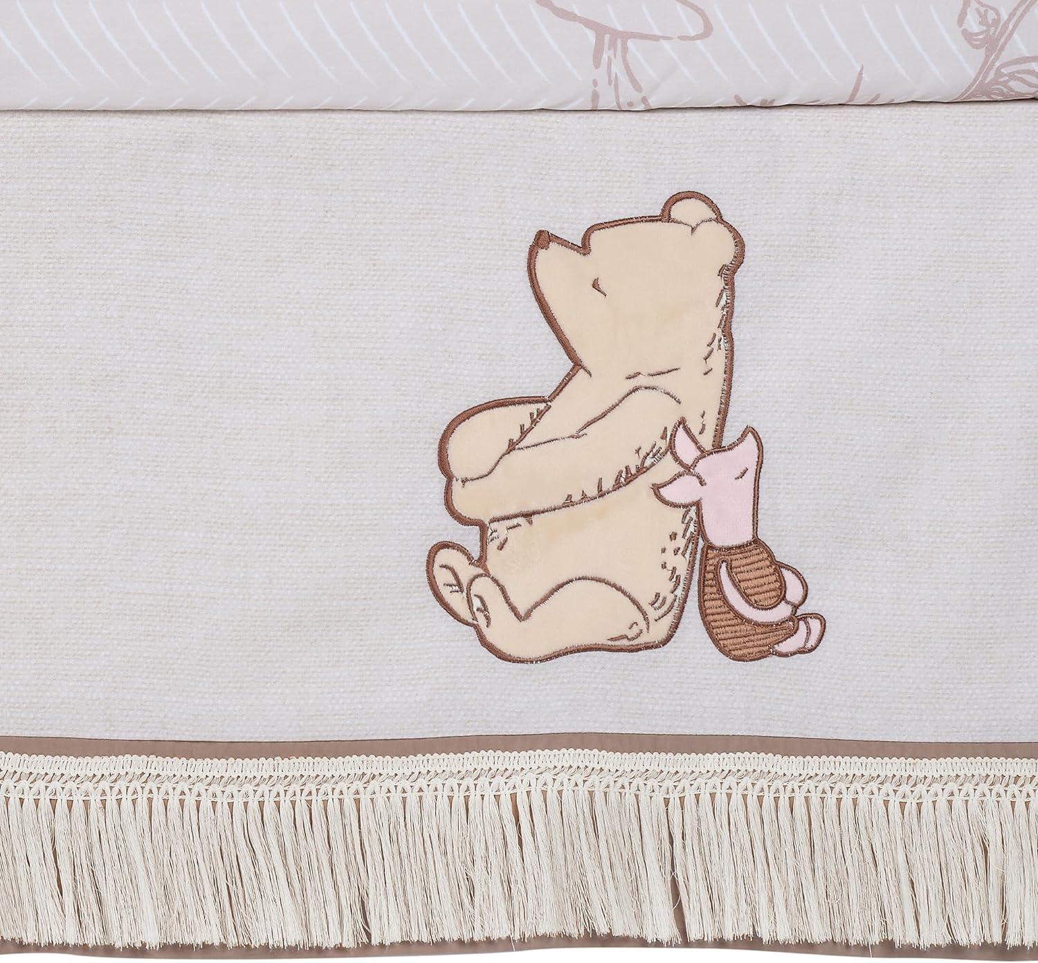 Lambs & Ivy Disney Baby Pooh Bear & Pals Cotton 3Piece Nursery Crib Bedding Set