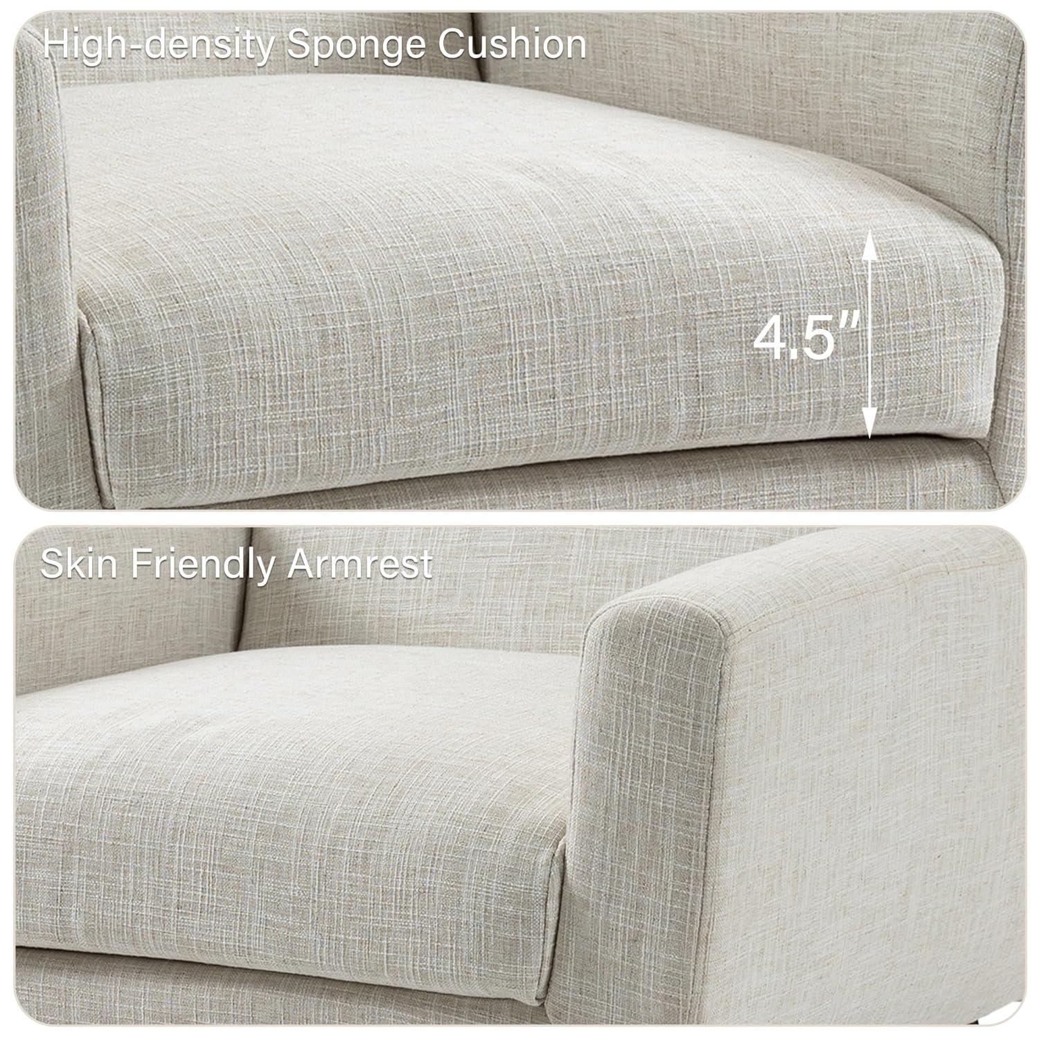 DREAMSIDEA Faux Leather Accent Chair for Living Room Morden Upholstered Armchair Green Chairs for Bedroom