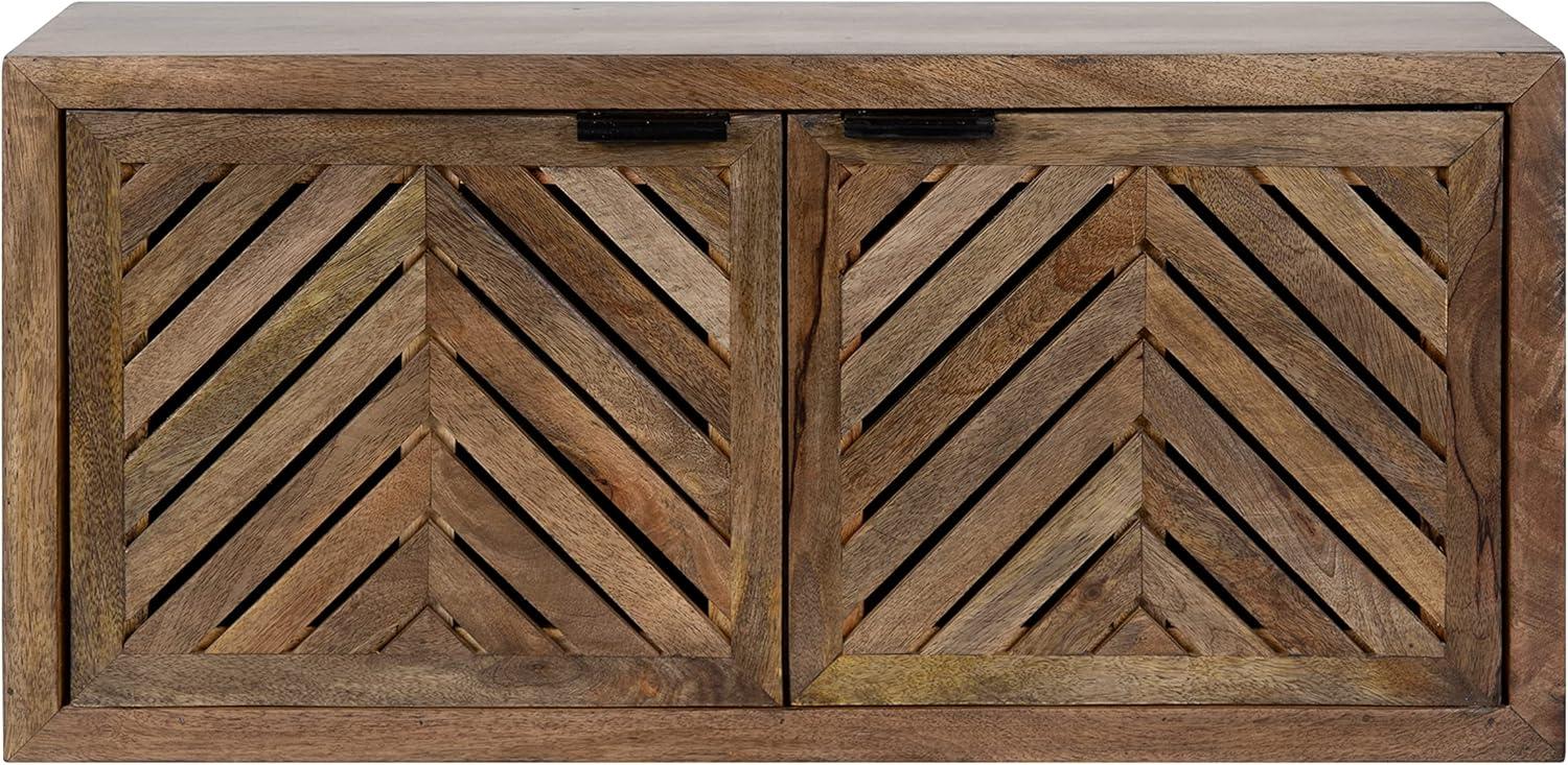 Kate and Laurel Mezzeta Decorative Wood Wall Cabinet