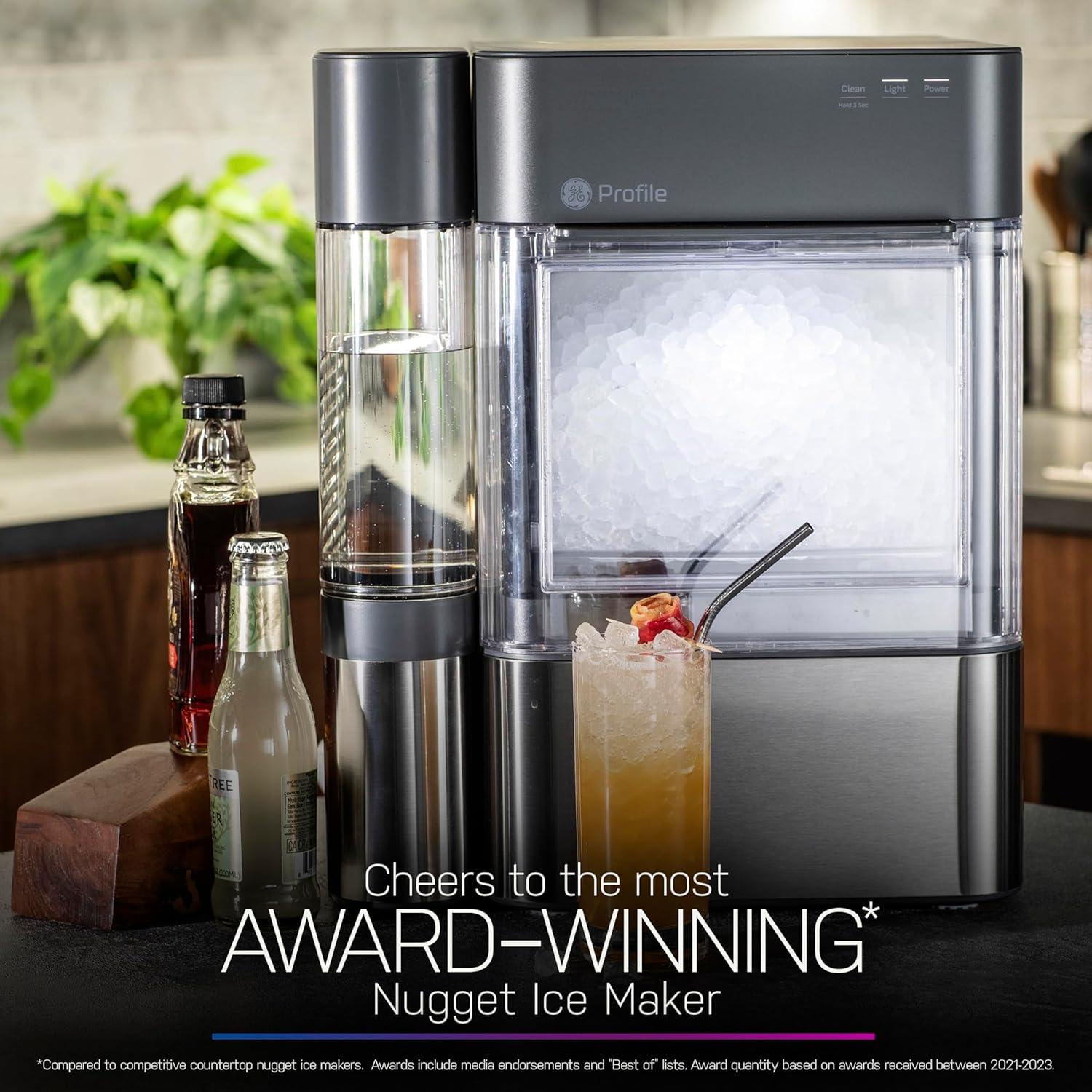 GE Profile Opal 2.0 Ultra Nugget Ice Maker in Stainless Steel