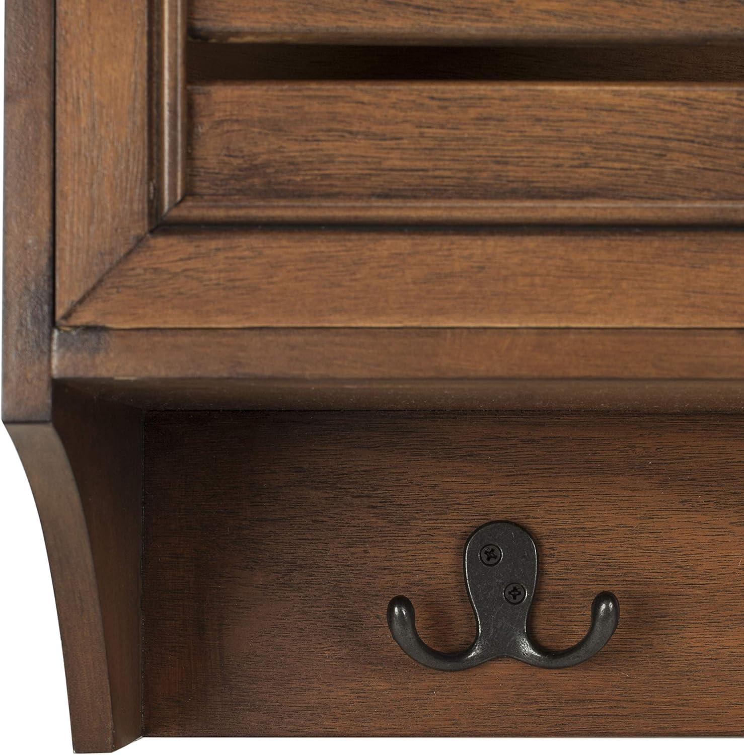 Leon Hanging 3 Drawer Wall Rack - Honey - Safavieh