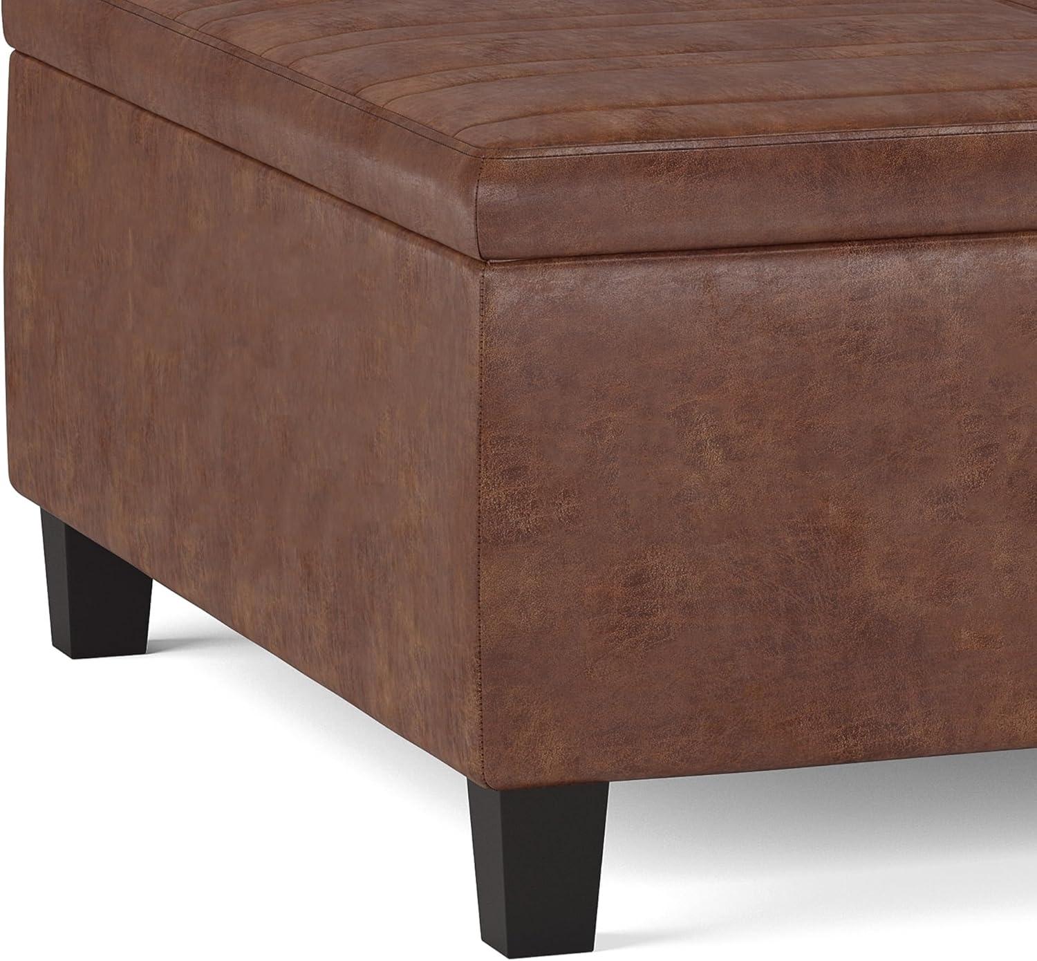 Simpli Home Ellis Coffee Table Storage Ottoman