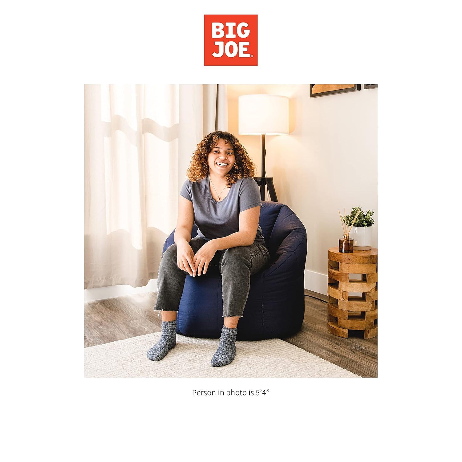 Big Joe Milano Bean Bag Chair, Nylon Polyester Blend, Navy