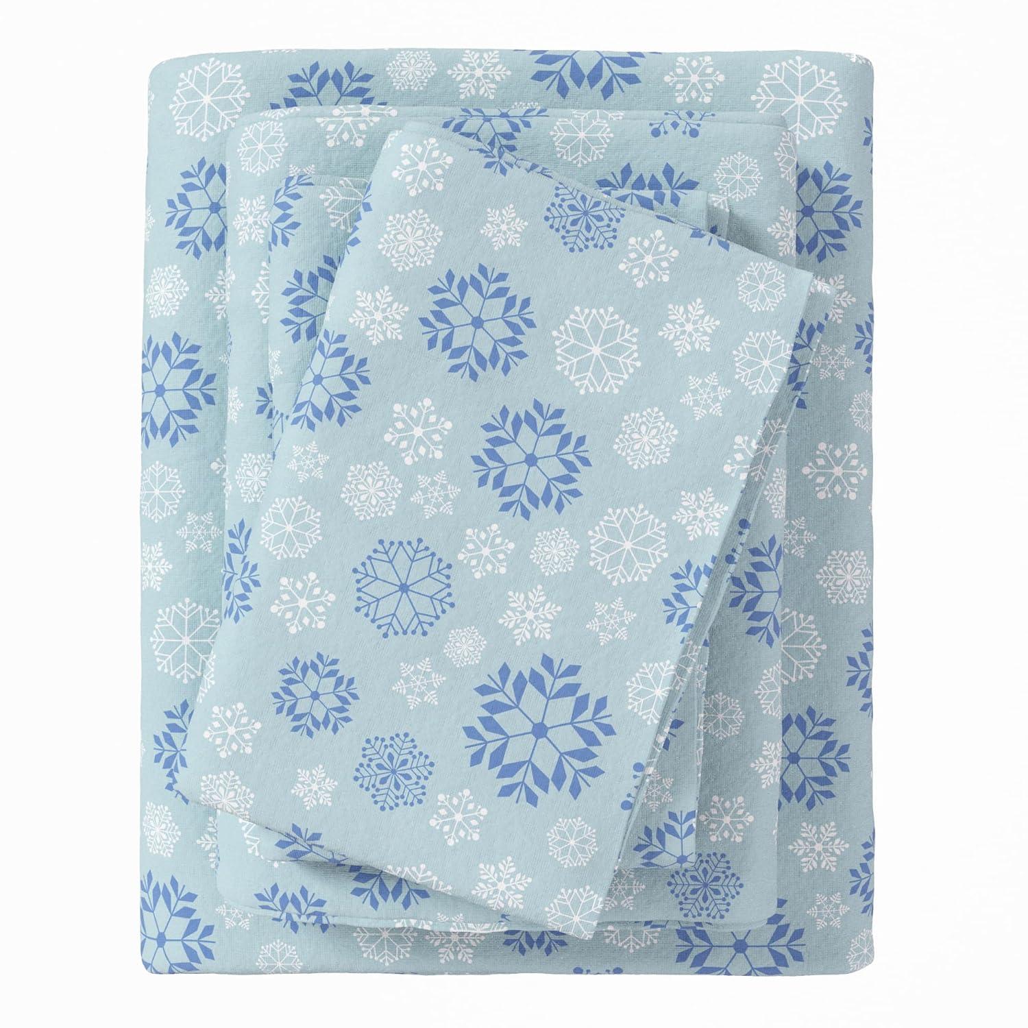 100% Turkish Cotton Holiday Printed Flannel Sheet Set