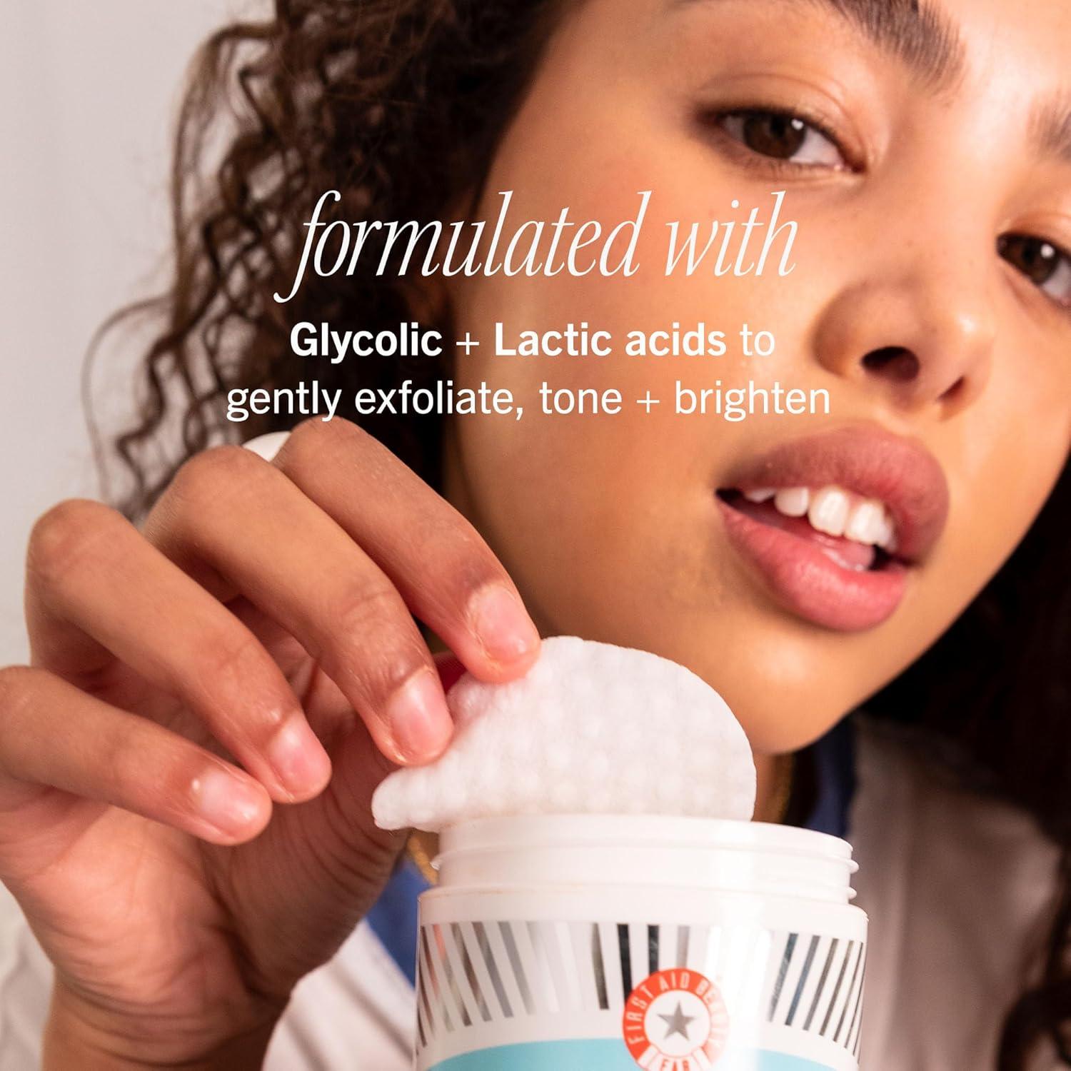 FIRST AID BEAUTY Gentle Exfoliating Facial Pads for Sensitive to Normal Skin - Fragrance-Free - 60ct - Ulta Beauty
