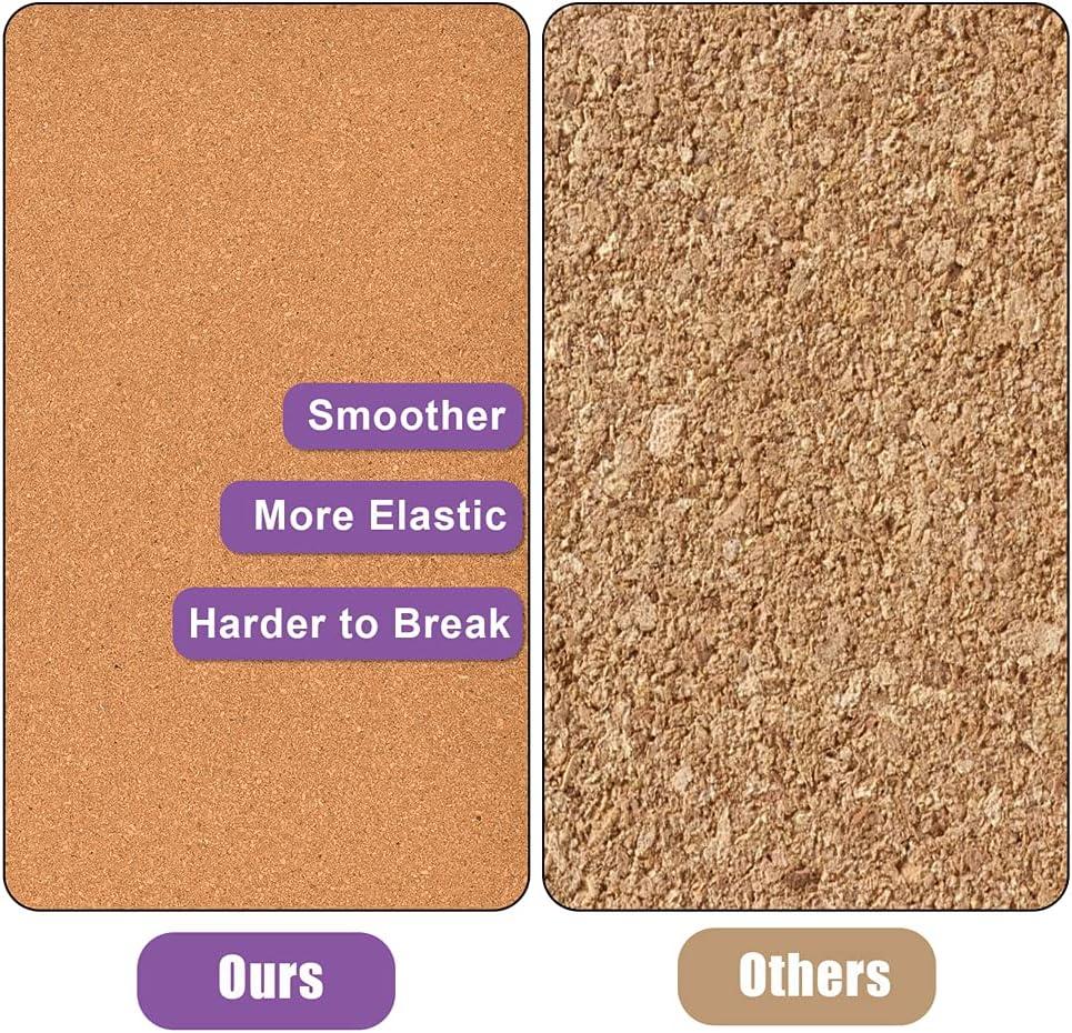Self-Adhesive Cork Board Roll, 1/8" Thick Cork Boards for Walls, 20"x16" Cork Board Roll for Office, Home, School(3mm,40 * 50cm)