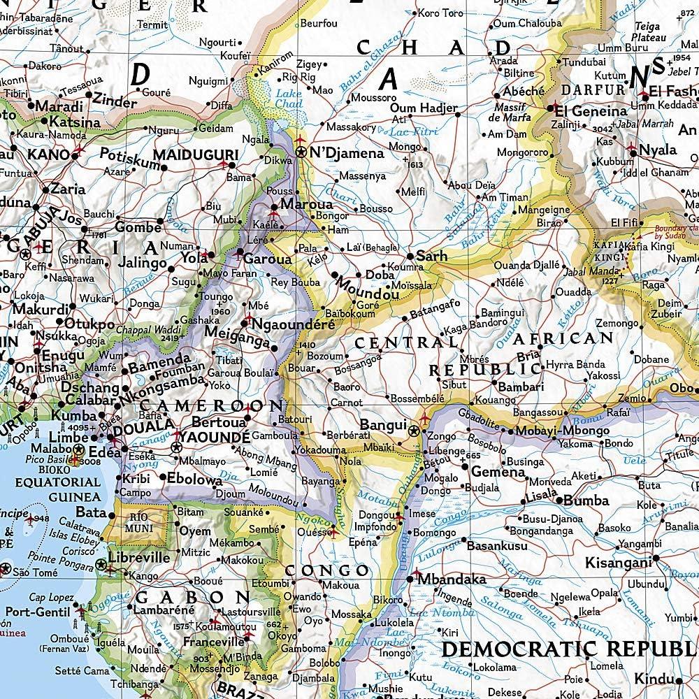 National Geographic Maps Africa Classic Wall Map