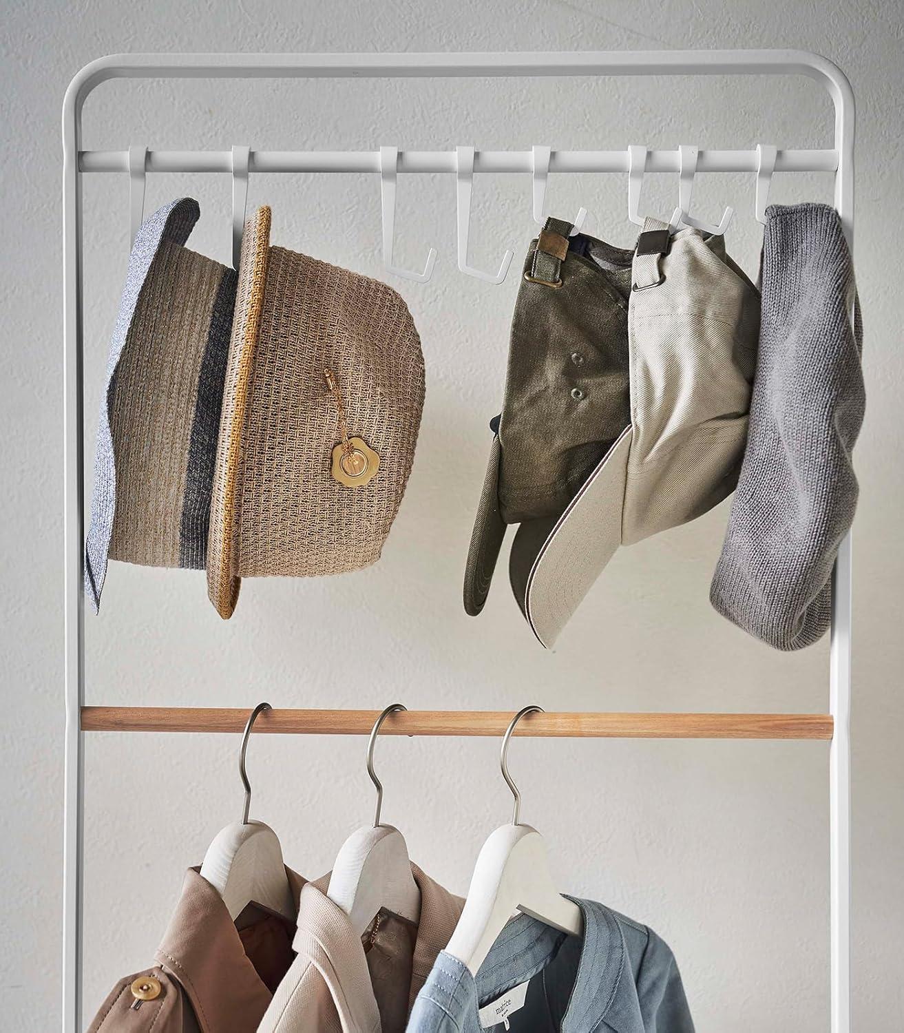 Yamazaki Home Steel 8 - Hook Freestanding Coat Rack