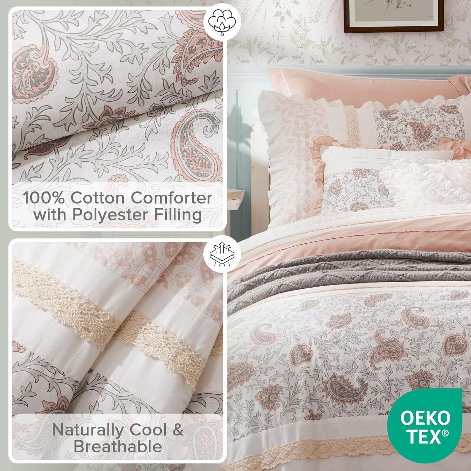 Dawn 9 Piece Cotton Percale Comforter Set