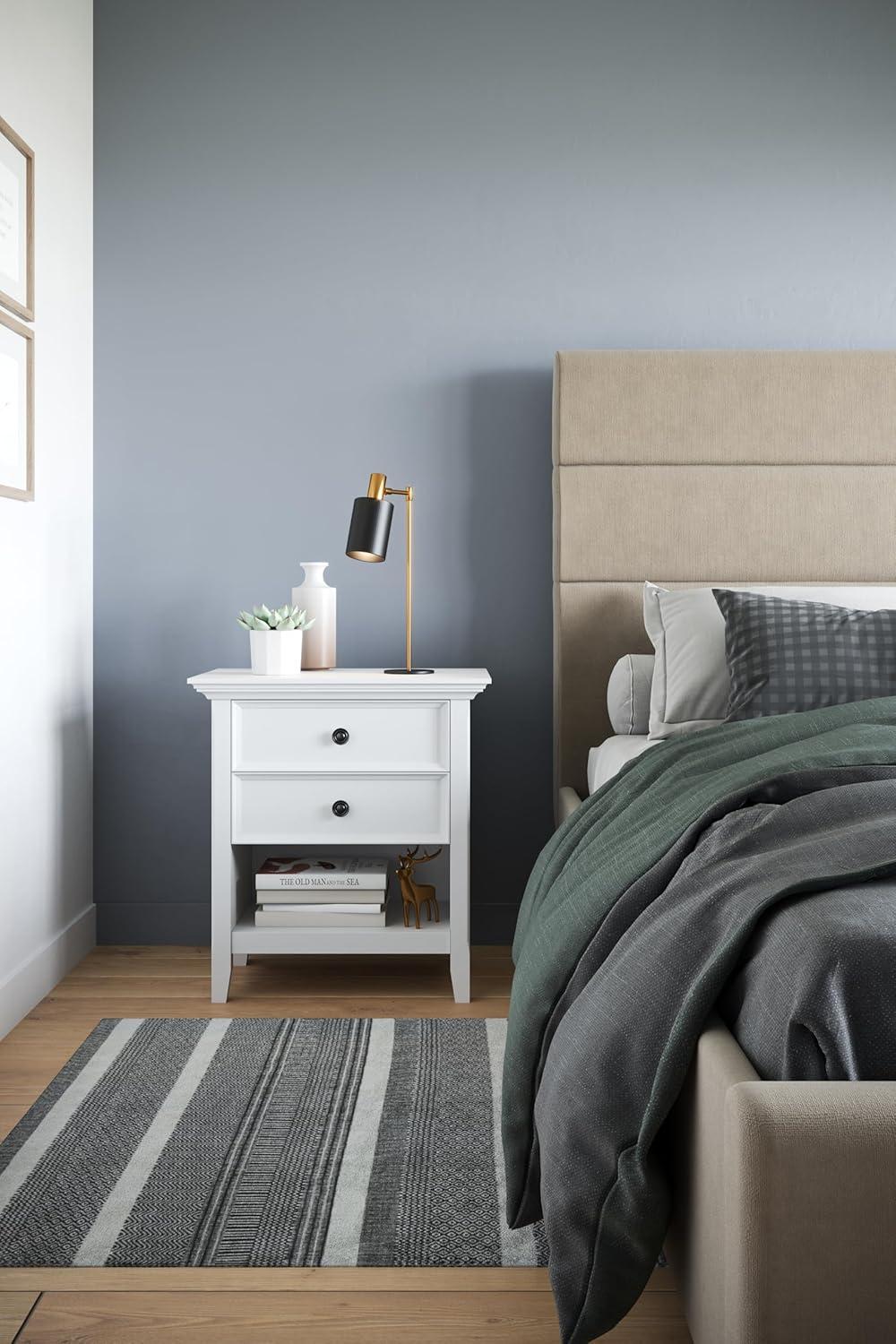 Simpli Home Amherst 24'' W Solid Wood Nightstand