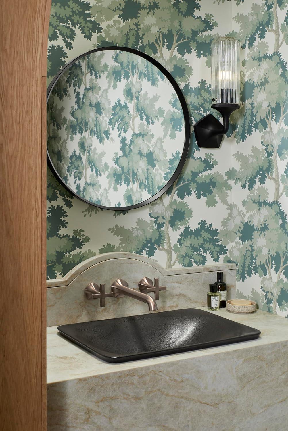 Essential Round Wall Mirror, Bathroom/Vanity Mirror with Frame