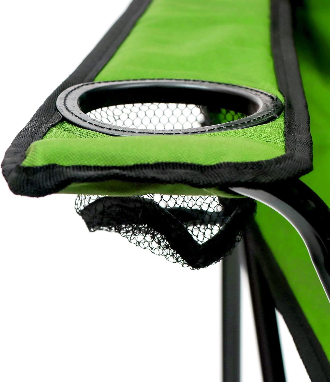 Trademark Innovations Portable Folding Camping Outdoor Beach Chair (Lime)