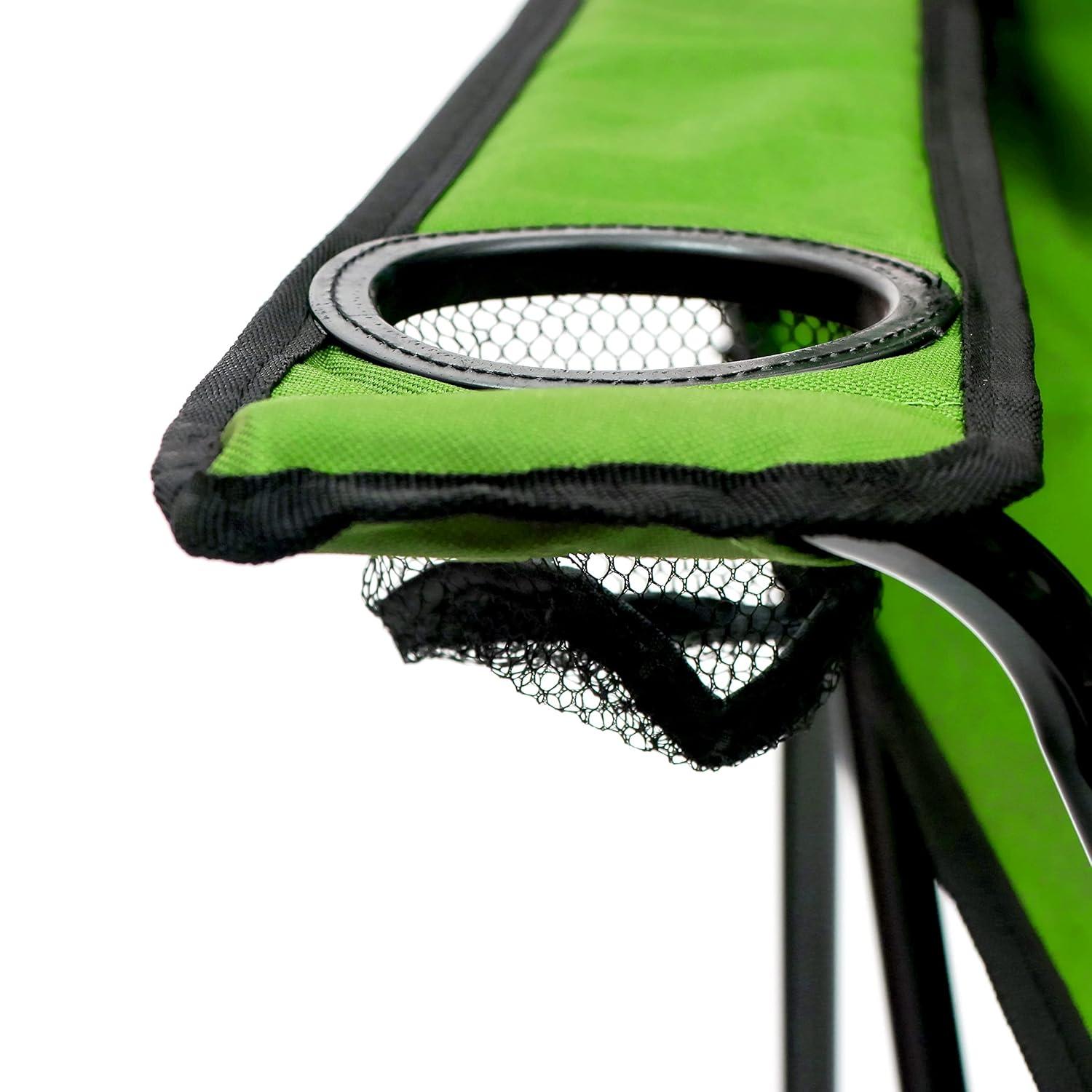 Trademark Innovations Portable Folding Camping Outdoor Beach Chair (Lime)