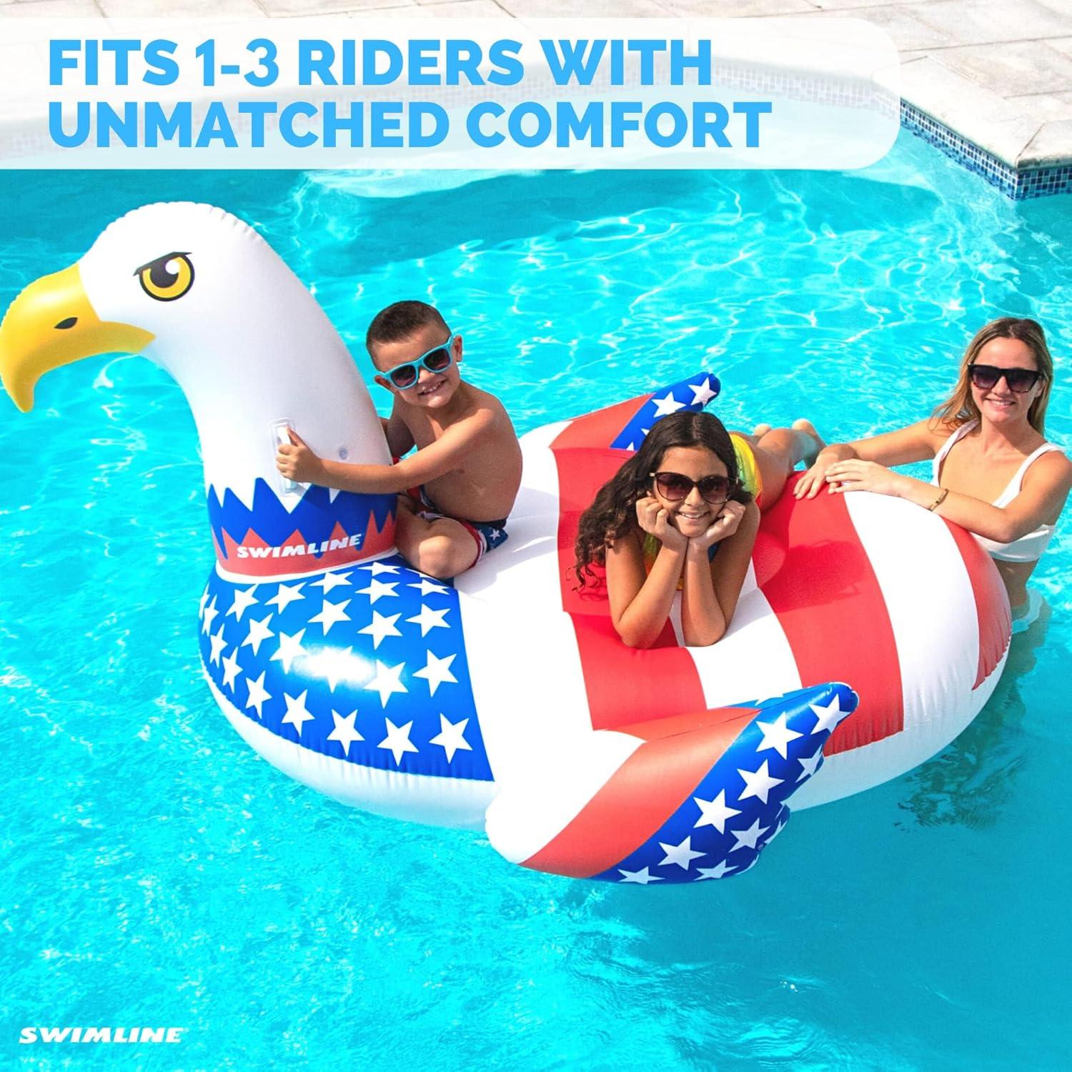 Patriotic American Bald Eagle Inflatable Pool Float