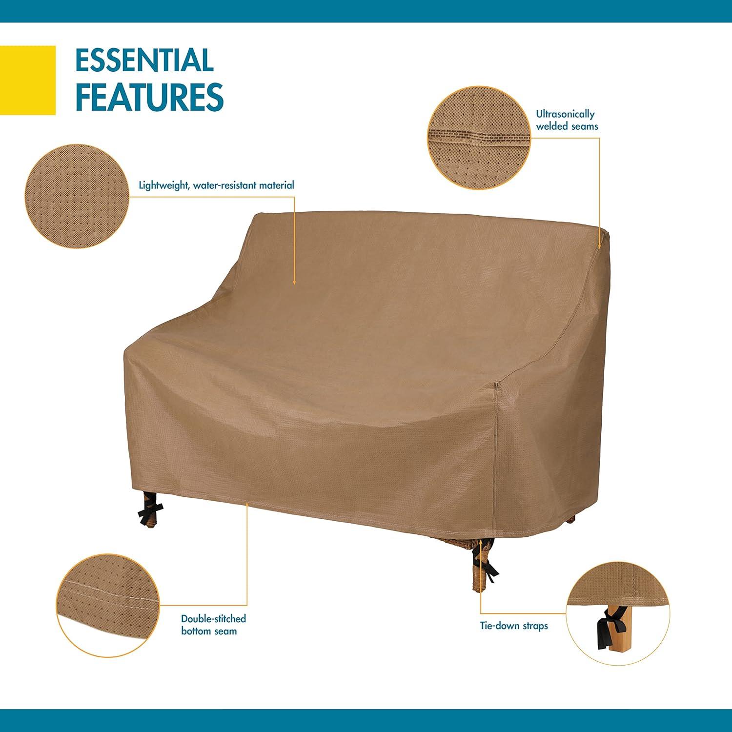 Duck Covers Essential 54 in. W Patio Loveseat Cover