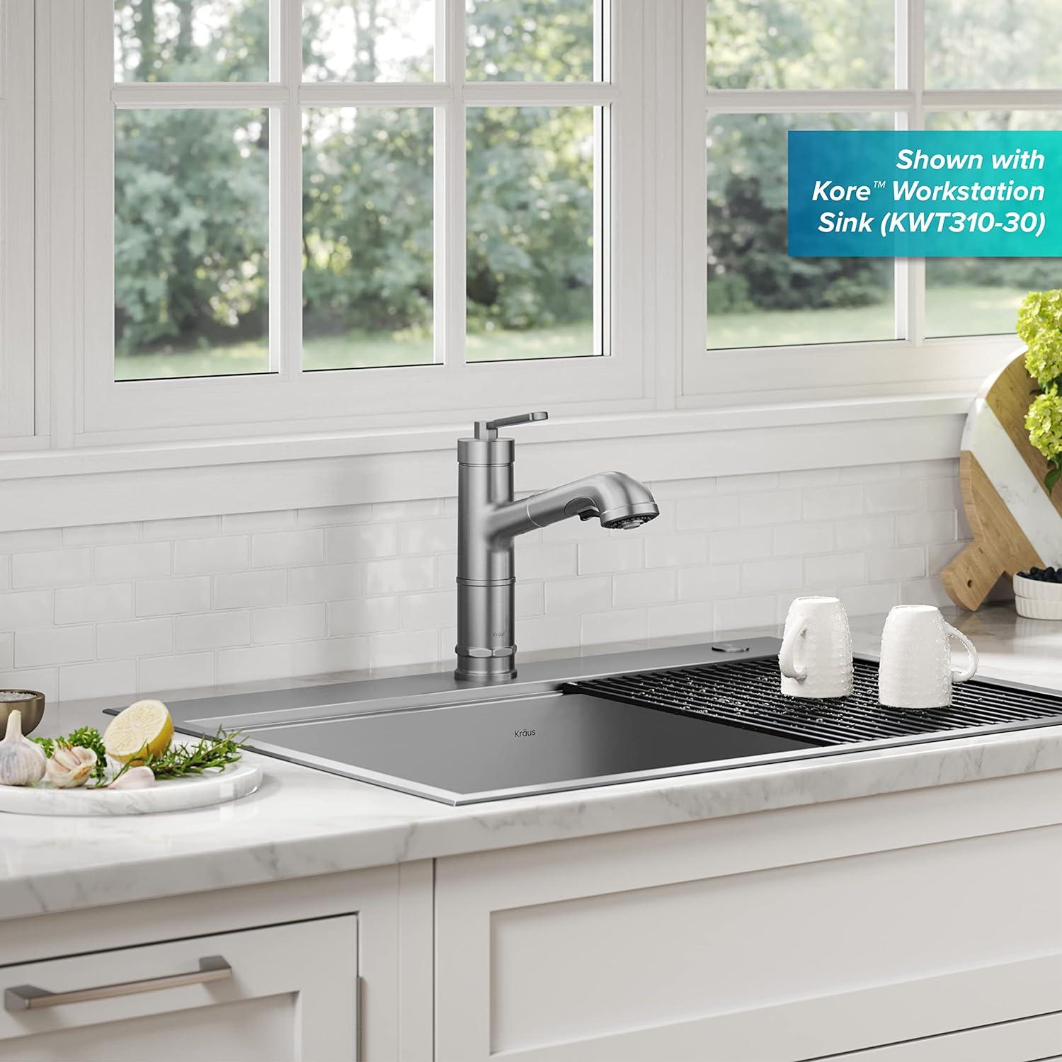 Allyn Pull-Out Single Handle Kitchen Faucet