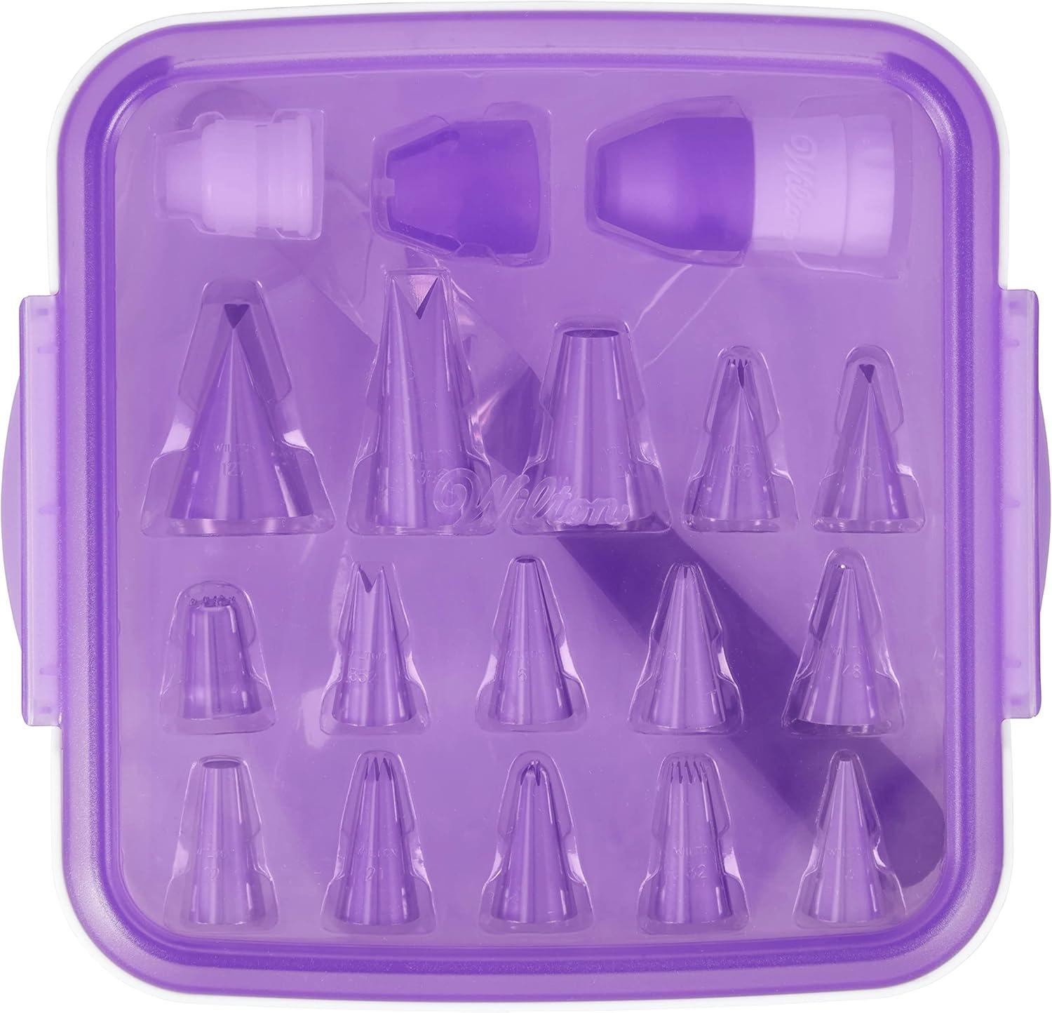 Wilton Decorating Essentials Kit - Pipe Any Kind of Design on Cakes, Cookies and Cupcakes with Buttercream Icing, The Essential Kit for Any Dessert Decorator, 33-Piece
