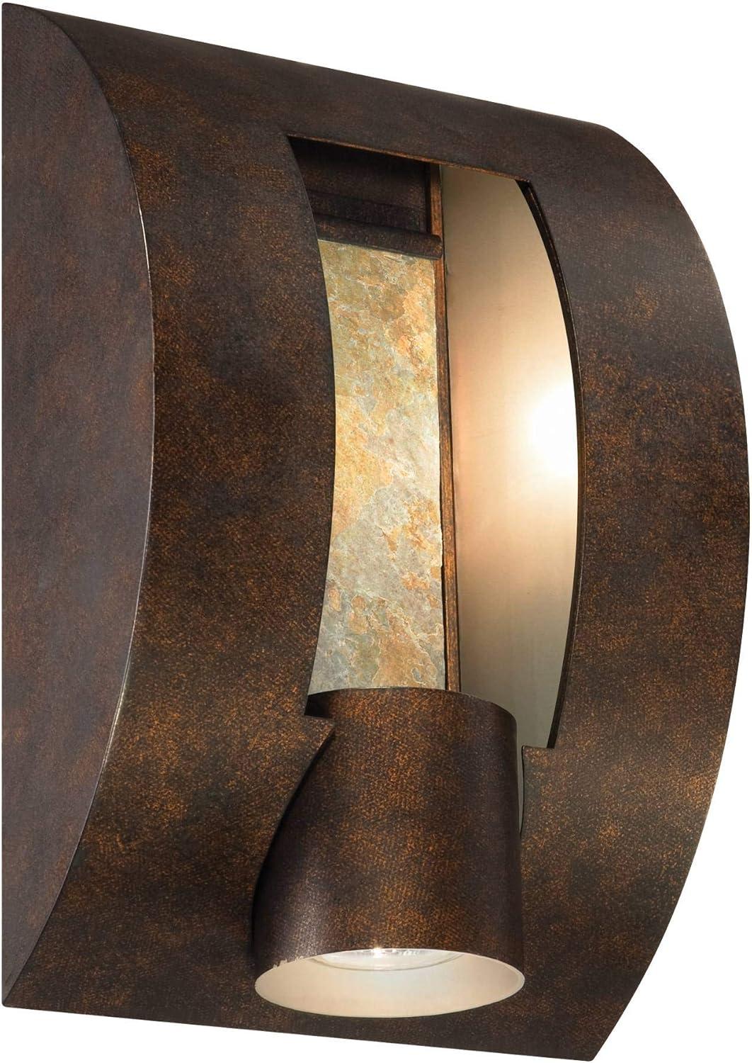 Franklin Iron Works Modern Outdoor Wall Light 12 inch Exterior Bronze Fixture Downlight for House Patio Porch Deck