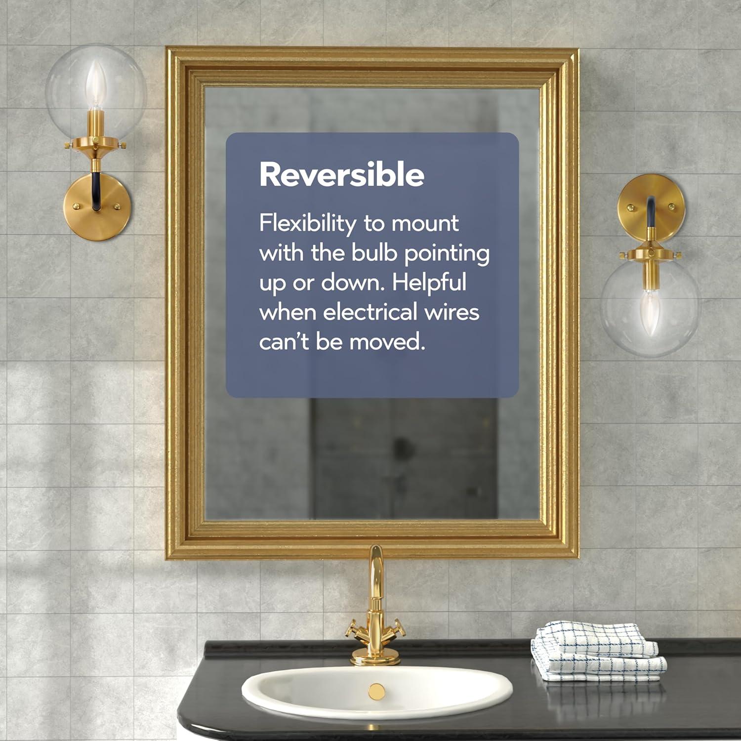 Elk Home Boudreaux 1 - Light Wall Light in  Antique Gold/Matte Black