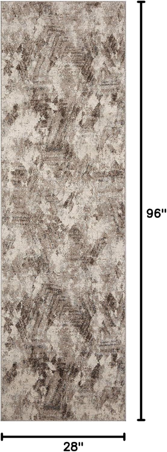 Loloi II Austen AUS-03 Abstract Natural / Mocha Area Rug 2'-4" x 8'-0"