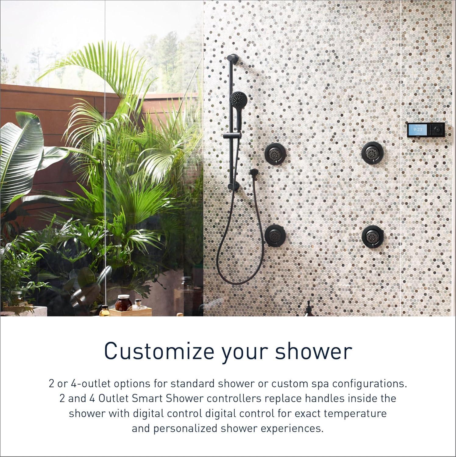 Smart Shower 2-Outlet Digital Shower Controller for Thermostatic Shower Valve