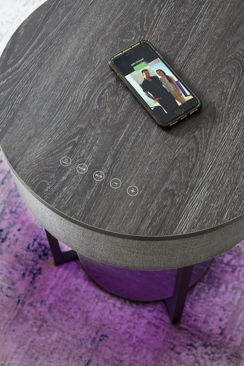 Signature Design by Ashley Sethlen Accent Table, Gray & Black