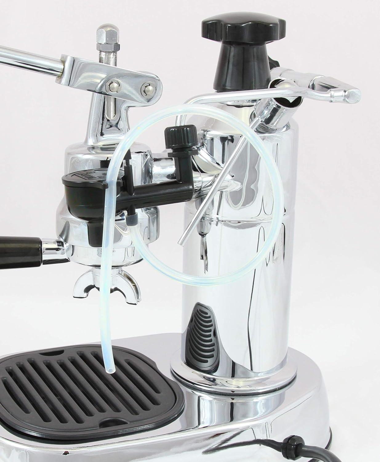 La Pavoni Chrome Lever Espresso Machine with Steam Wand