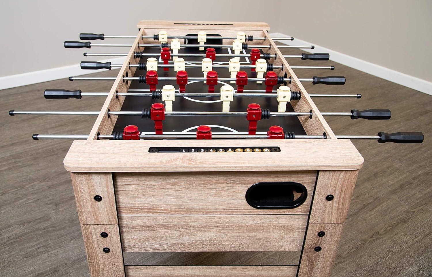 Hathaway Games Madison Multi Game Table with Foosball, Glide Hockey, Table Tennis, Billiards, Shuffleboard and Bowling