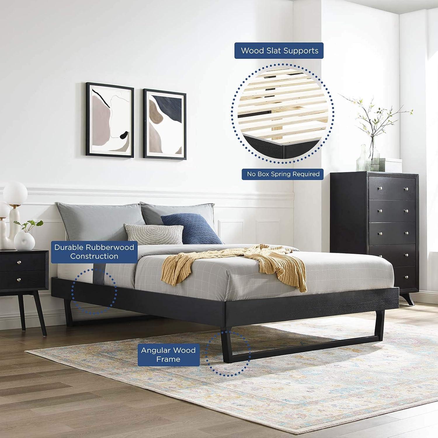 Modway Billie Twin Wood Platform Bed Frame