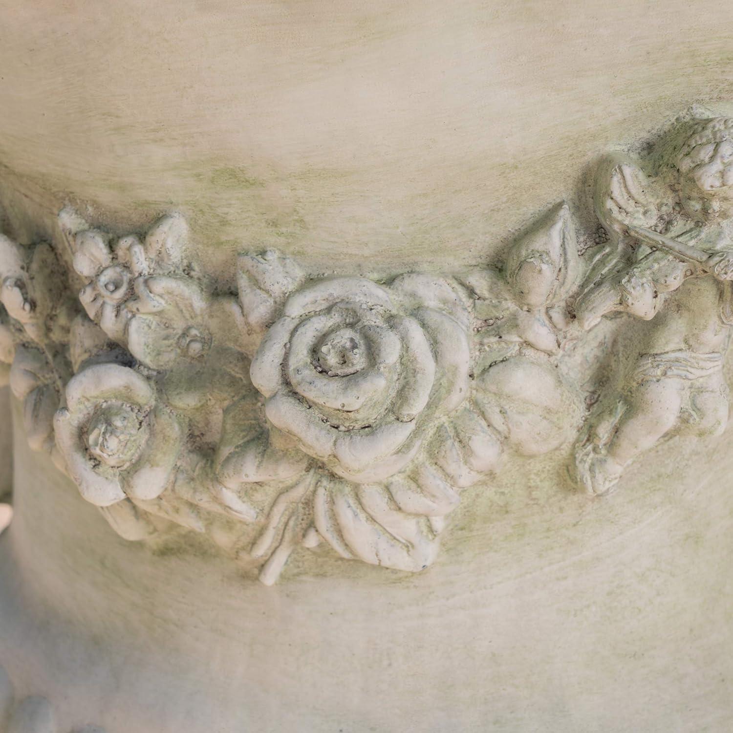 Fleur De Lis Living Exquisite Decorative Urn for Transforming Outdoor Spaces into Paradise