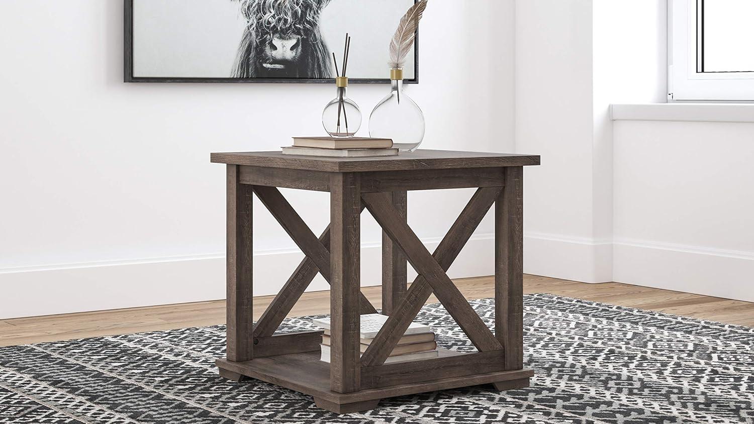 Aldwin Home Office Lift Top Writing and Computer Desk Black/Gray - Signature Design by Ashley: 60" Adjustable, with USB Charging Station