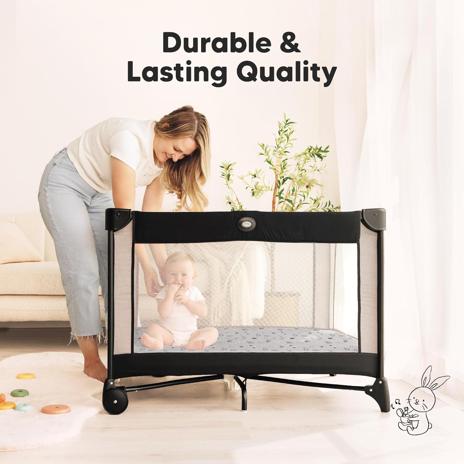 KeaBabies 2-Pack Isla Mini Crib Sheets, Pack and Play Sheets Fitted, Pack N Play Sheets, Fitted Crib Sheet (Rust)