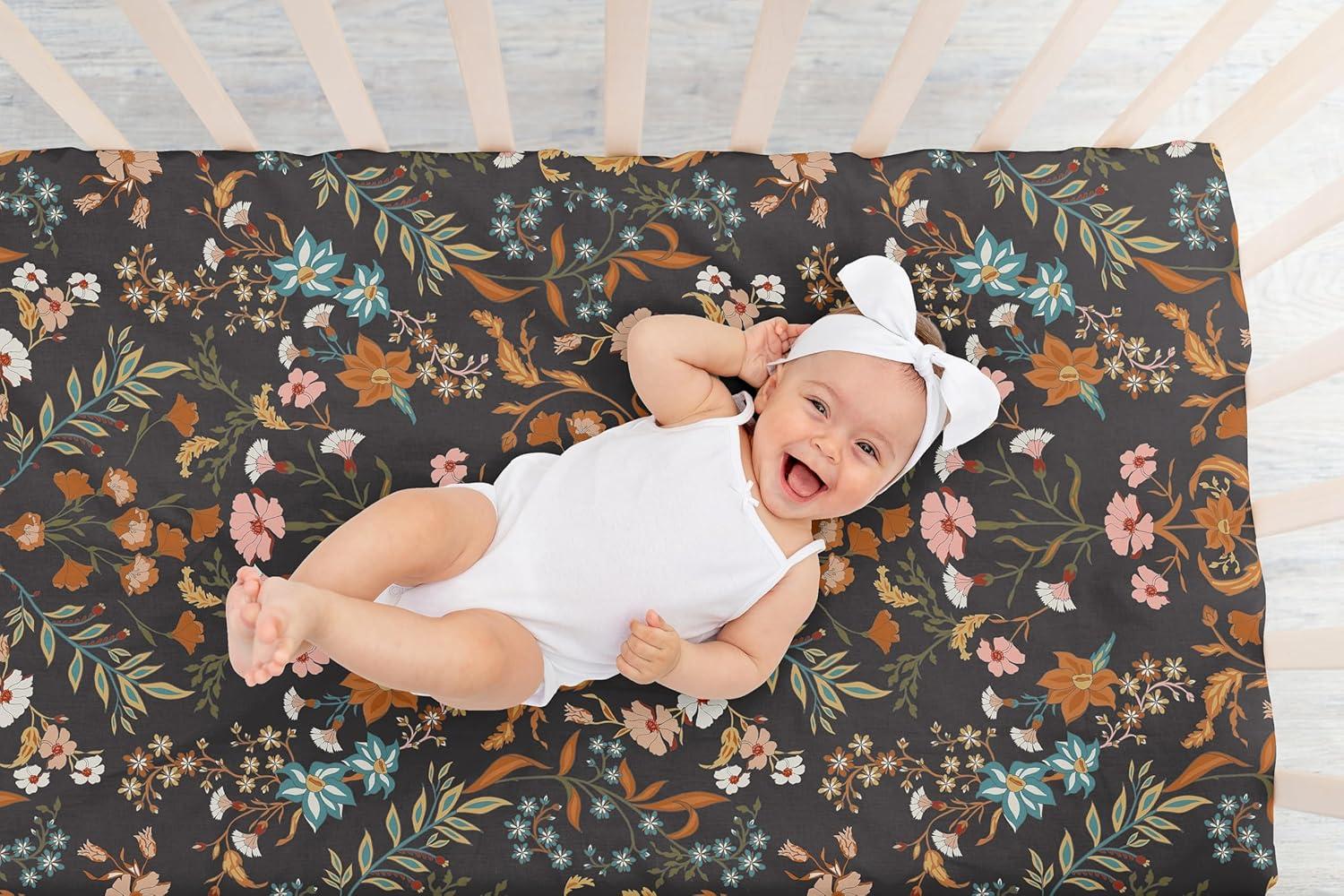 Sweet Jojo Designs Boho Floral Wildflower Fitted Crib Sheet by Sweet Jojo Designs