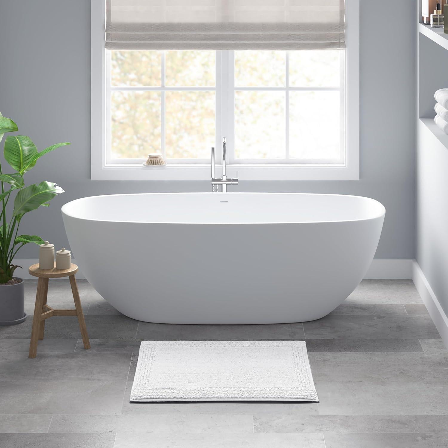Madison Park Signature Splendor 100% Cotton Tufted 3000 GSM Reversible Bath Rug
