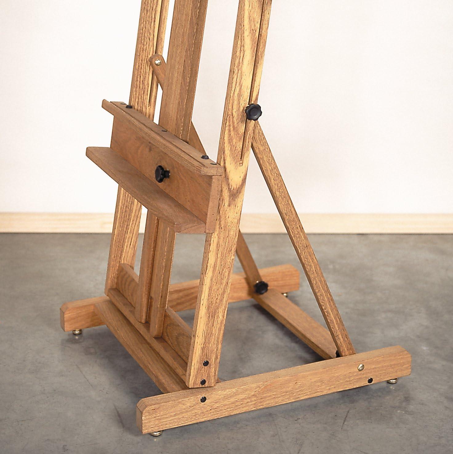 Adjustable Lyptus Wood H-Frame Artist Easel