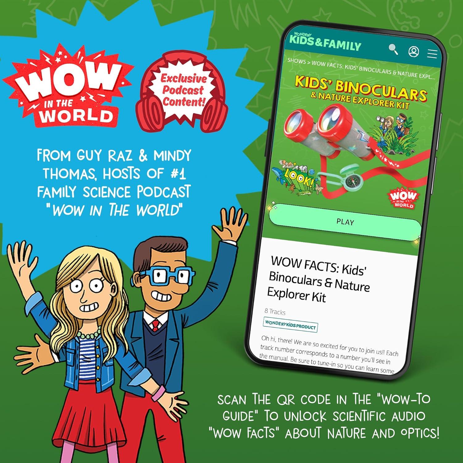 Wow in the World: Kids' Binoculars & Nature Explorer Kit