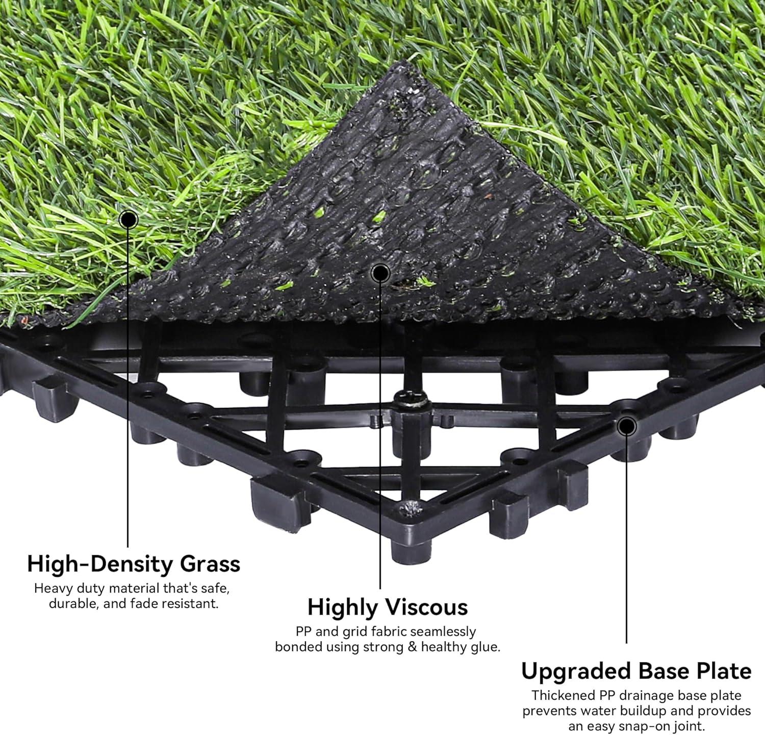 12" x 12" Artificial Grass Turf Panels