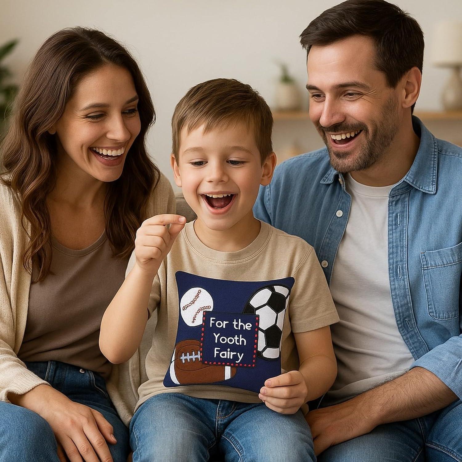 C&F Home 6" x 6" "For the Tooth Fairy" Embroidered Small Petite Size Accent Throw Pillow